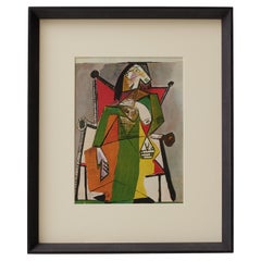 Pablo Picasso Cliche a colori incorniciato, Editions du Chene, 1943