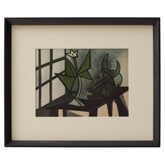 Pablo Picasso Cliche a colori incorniciato, Editions du Chene, 1943