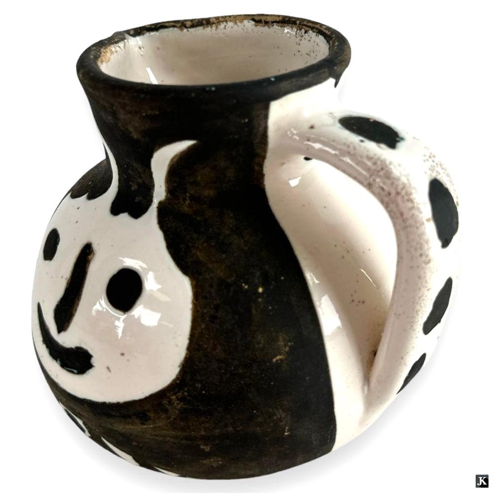 French Pablo Picasso Glazed Earthenware Têtes Pitcher For Sale