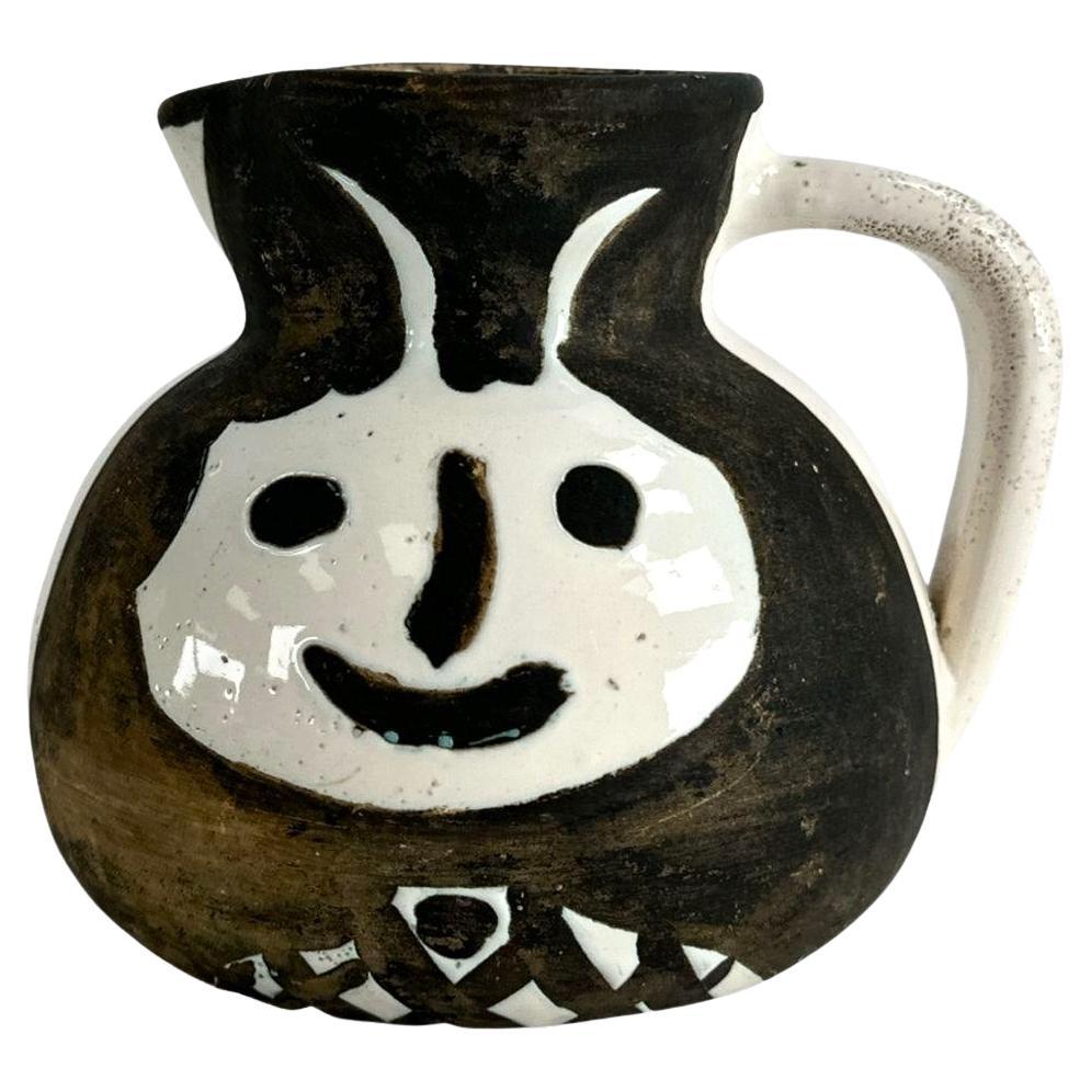 Pablo Picasso Glazed Earthenware Têtes Pitcher