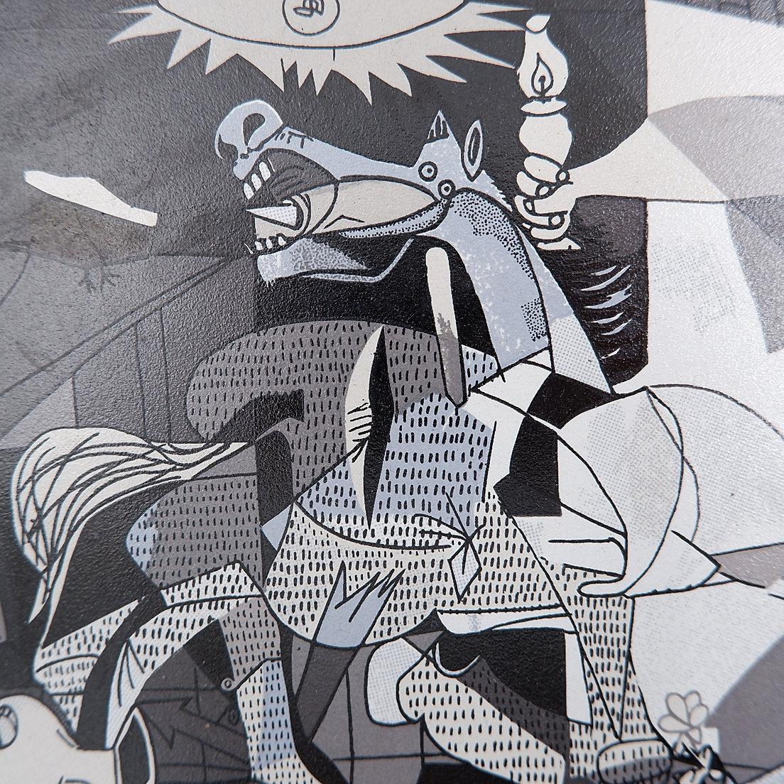 Pablo Picasso Guernica Spain Ceramic Hanging Wall Tile - 1998 For Sale 1