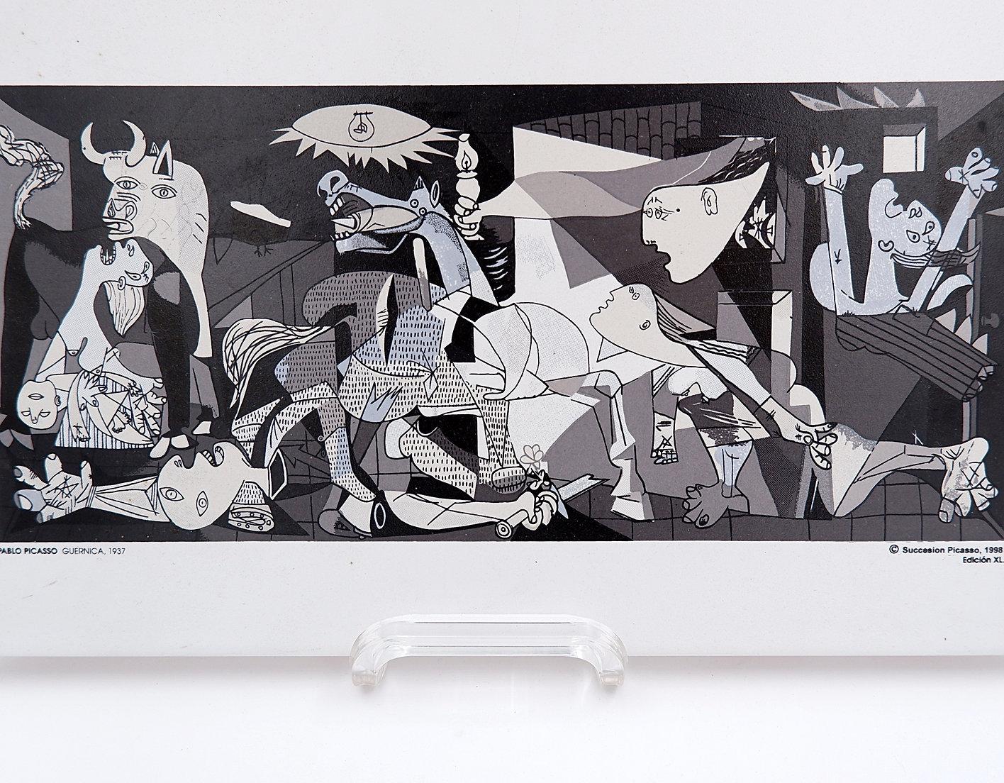 Pablo Picasso Guernica Spain Ceramic Hanging Wall Tile - 1998 For Sale 2