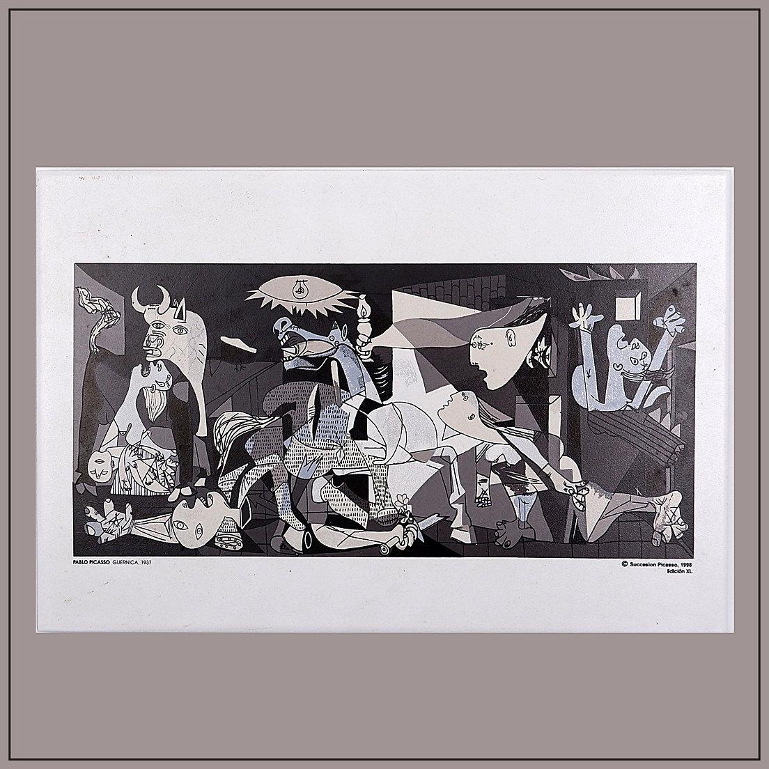 Pablo Picasso Guernica Spain Ceramic Hanging Wall Tile - 1998 For Sale 3