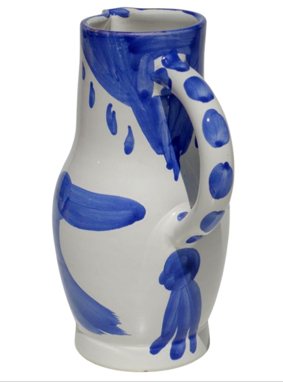 French Pablo Picasso, Hibou 1954 Madoura Ceramic Pottery Pitcher Sculpture For Sale