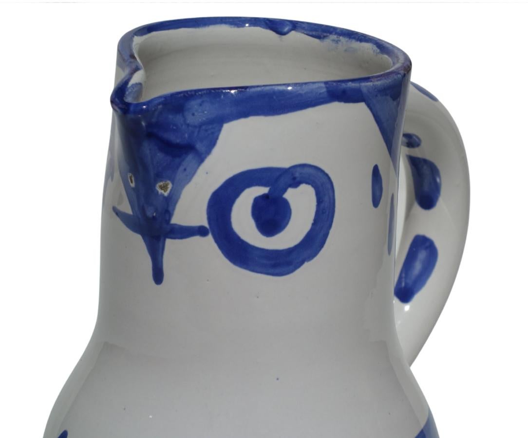 Pablo Picasso, Hibou 1954 Madoura Ceramic Pottery Pitcher Sculpture For Sale 3