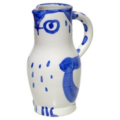 Pablo Picasso, Hibou 1954 Madoura Ceramic Pottery Pitcher Sculpture