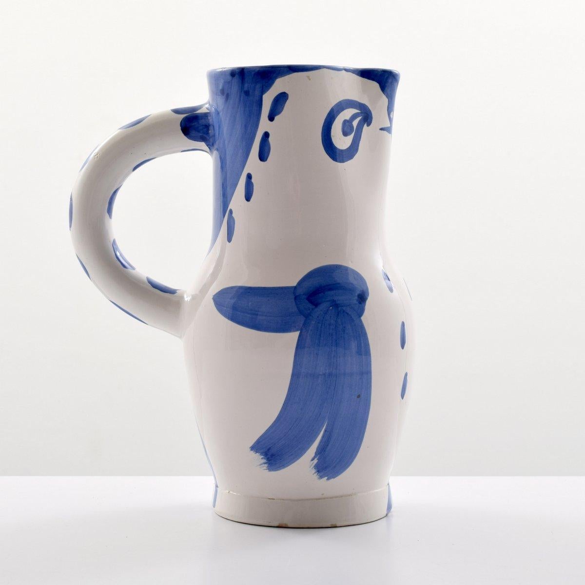 French Pablo Picasso Hibou Pitcher 'A.R. 253'