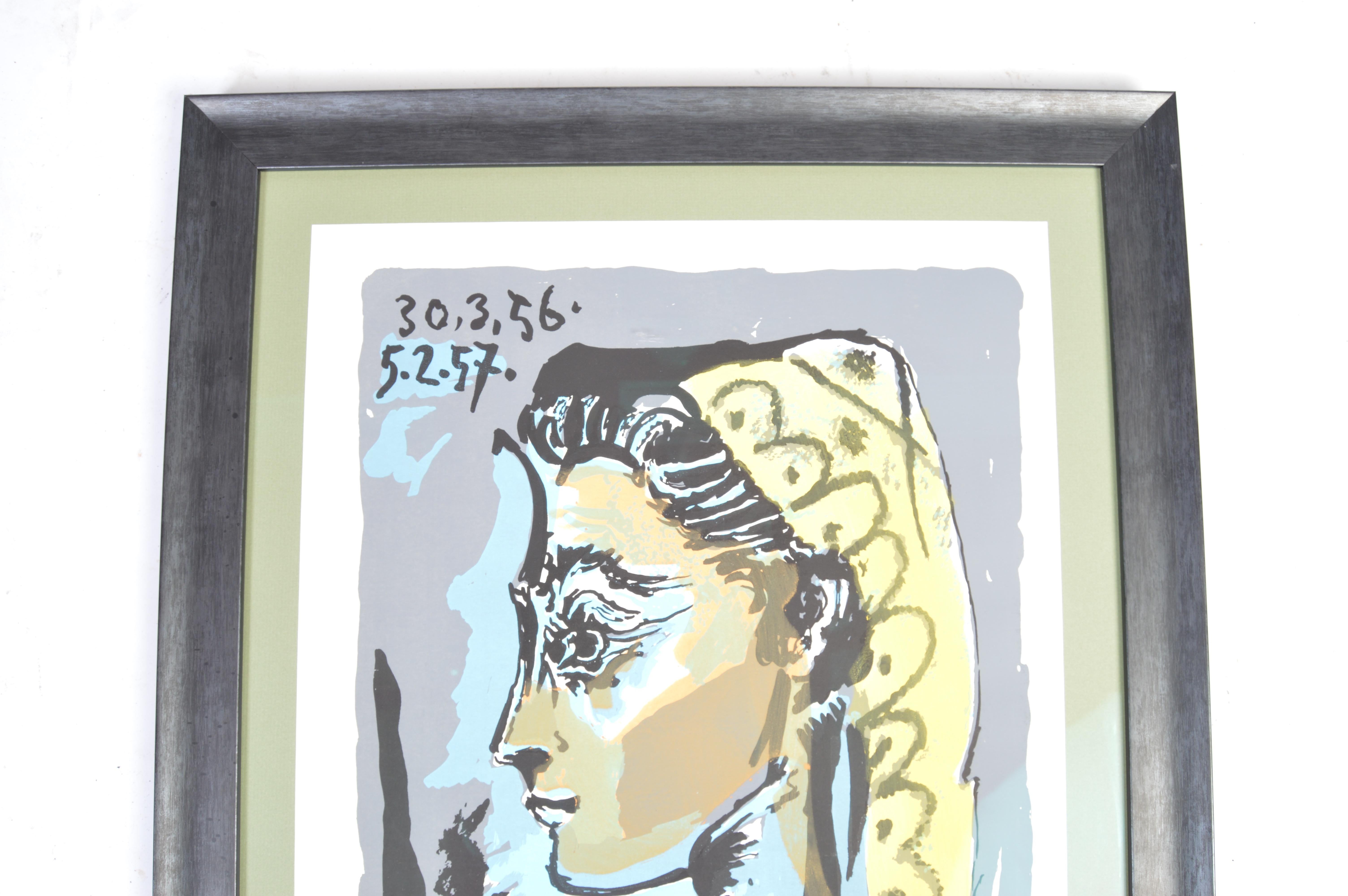 Italian Pablo Picasso 'Jacqueline' Lythograph Limited Hand Numbered