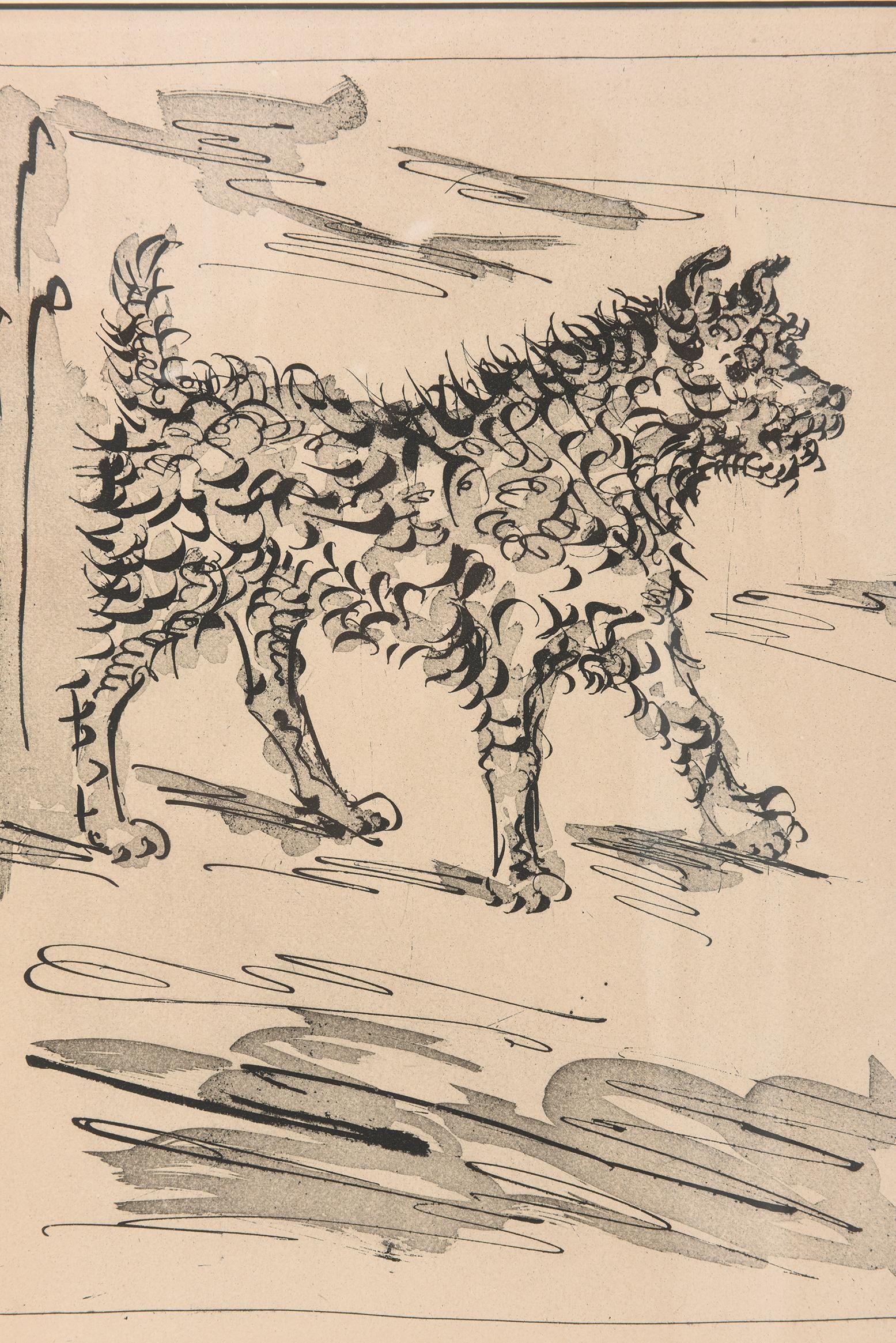 Pablo Picasso (spagnolo, 1881-1973) Le Chien 
Pablo Picasso Acquaforte originale con acquatinta e puntasecca su carta Vollard. Questo pezzo proviene dall'edizione totale di 226 di 