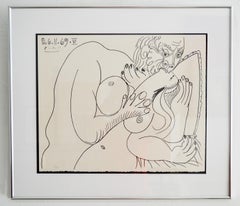 Pablo Picasso "Le Vent d'Arles" Plate Signed Lithograph, Mourlot Ed. Paris 1972