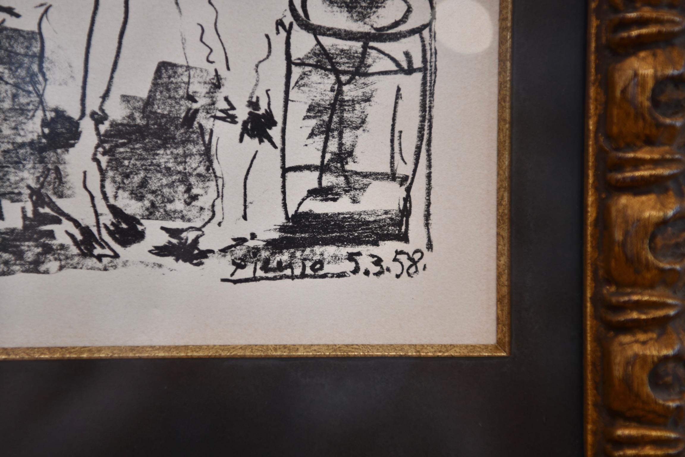 Pablo Picasso: Lithographie „Les Saltimbanques“ (Mitte des 20. Jahrhunderts)