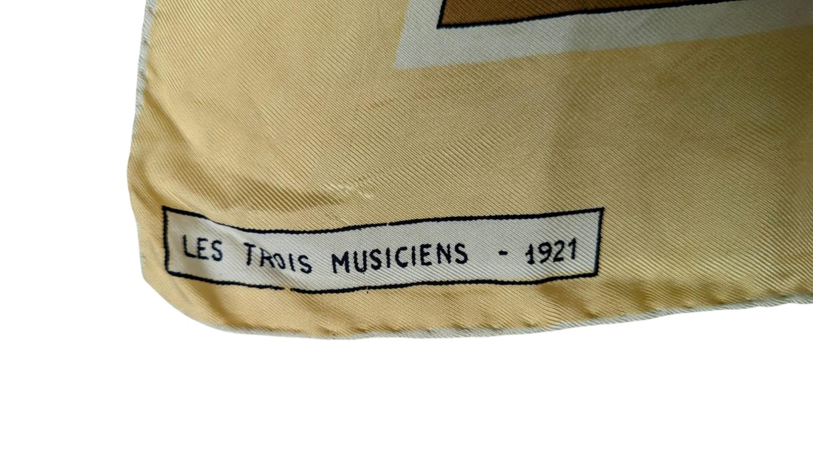 Soie PABLO PICASSO « Les Trois Musiciens » en vente