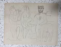 Pablo Picasso Edizione Limitata. Litografia dal Portfolio Les Dessins D'Antibes, 1958