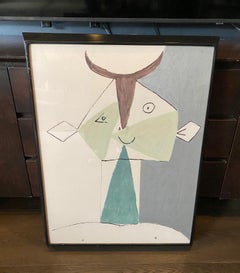 Pablo Picasso Limited Edition Lithograph Faunes et Flore D'Antibes, 1960