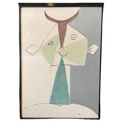 Pablo Picasso Limited Edition Lithograph Faunes et Flore D'Antibes, 1960