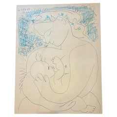 Pablo Picasso Maternite 1963 Lithograph Open Edition  by Libermann Fine Art