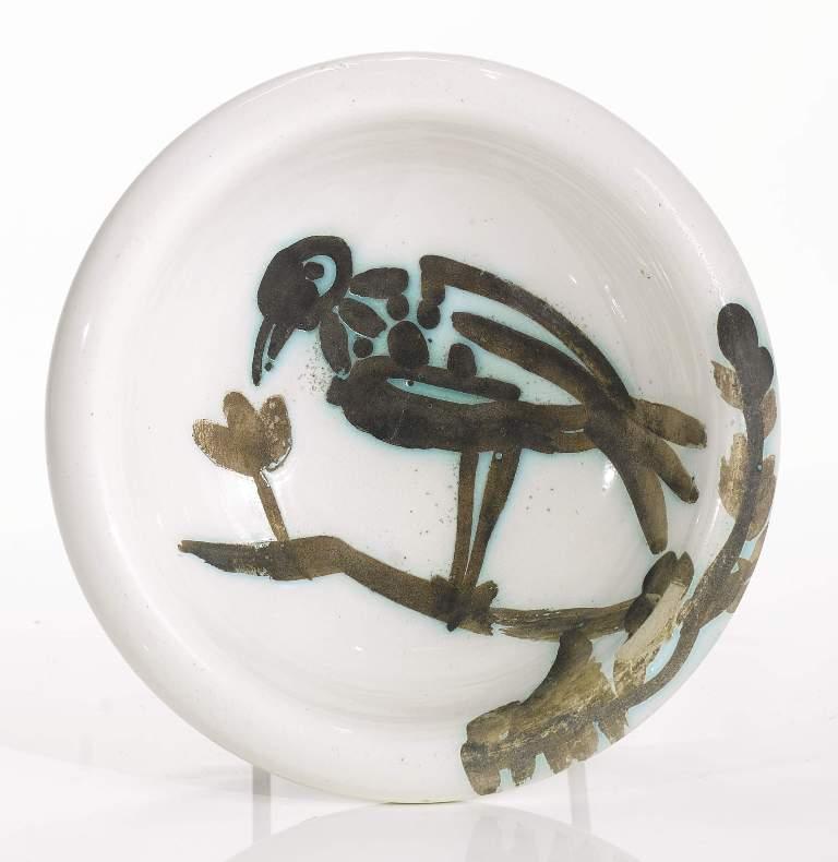Bird on a branch (Oiseau sur la branche) (A.R. 175) - Mixed Media Art by Pablo Picasso