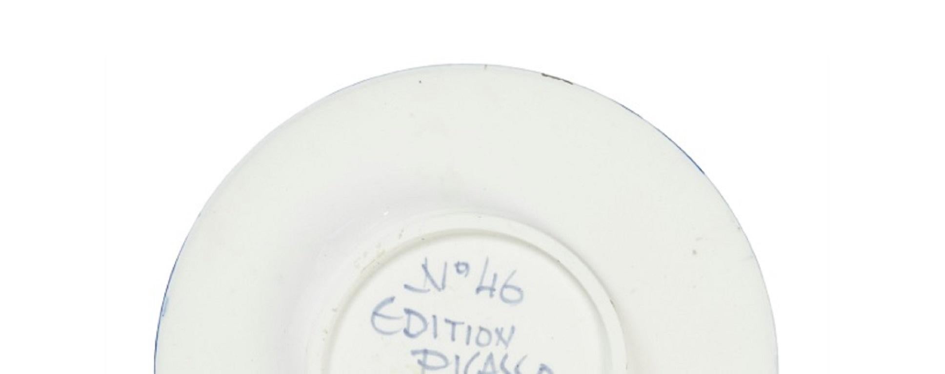 Pablo Picasso Madoura Ceramic Plate- Visage no. 46. Ramié 466 1
