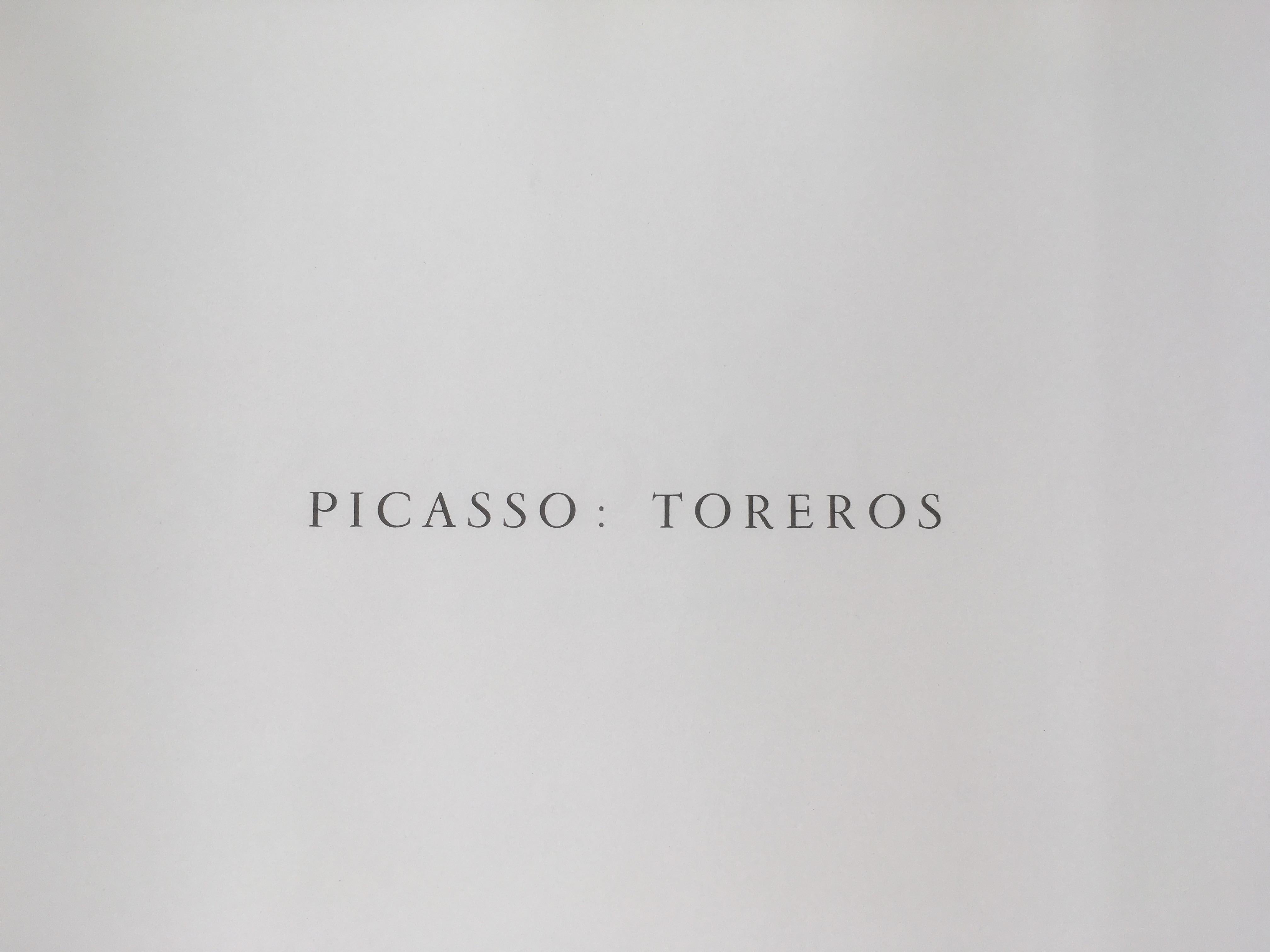 Toreros (4 Original Lithographs by Pablo Picasso and Jamie Sabartes) For Sale 1