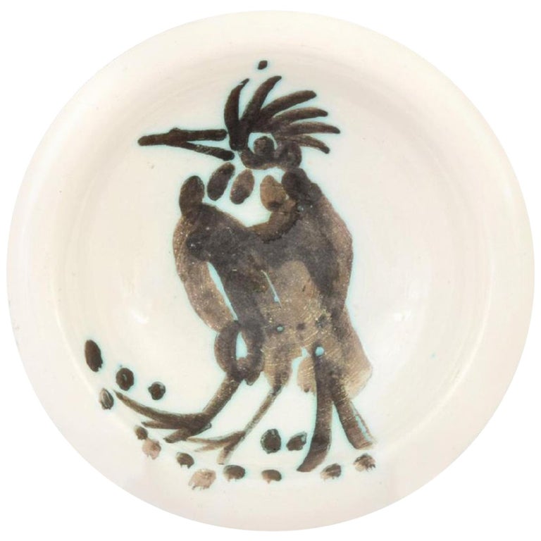 Pablo Picasso Oiseau A La Huppe Bowl Ar 173