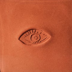 Pablo Picasso, Ovale à l'Oeil A, Madoura Terracotta Tile, France, 1971