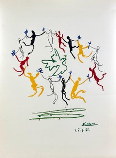 Color Lithograph “La Ronde de la Jeunesse”, circa 1961, Picasso