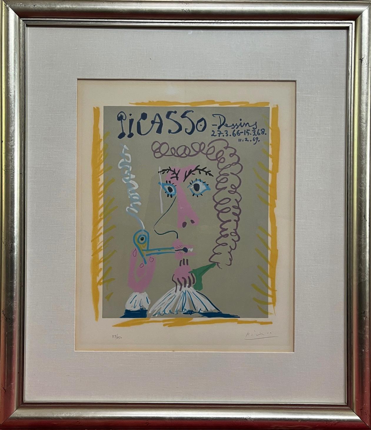 Fumeur from Picasso Dessins - Painting by Pablo Picasso