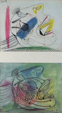 Pablo Picasso – Studies for Guernica (Facsimile Edition, 1990). Litgrafía