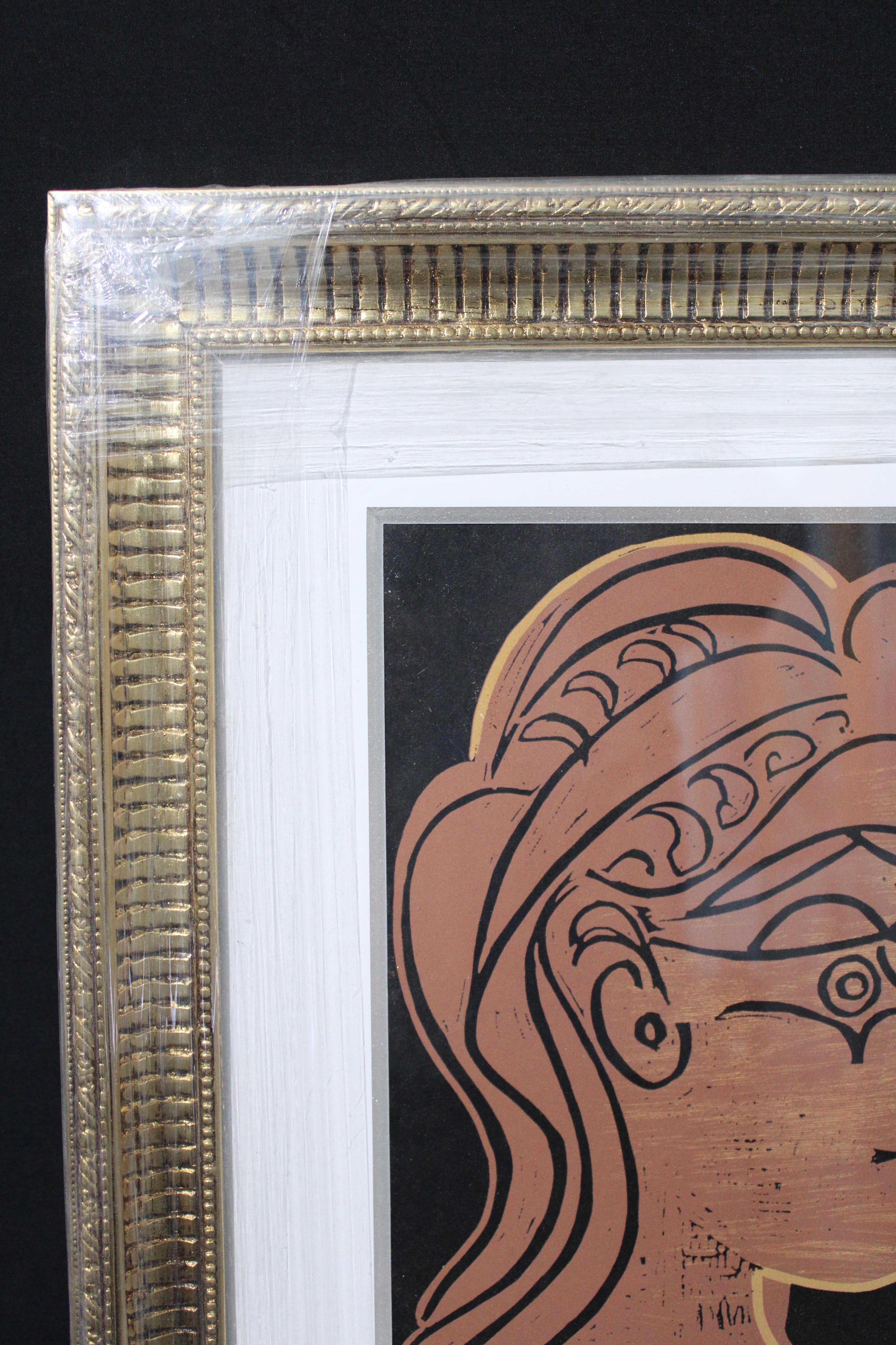 Picasso „Linoleum-Schliff“ Gerahmt im Angebot 1