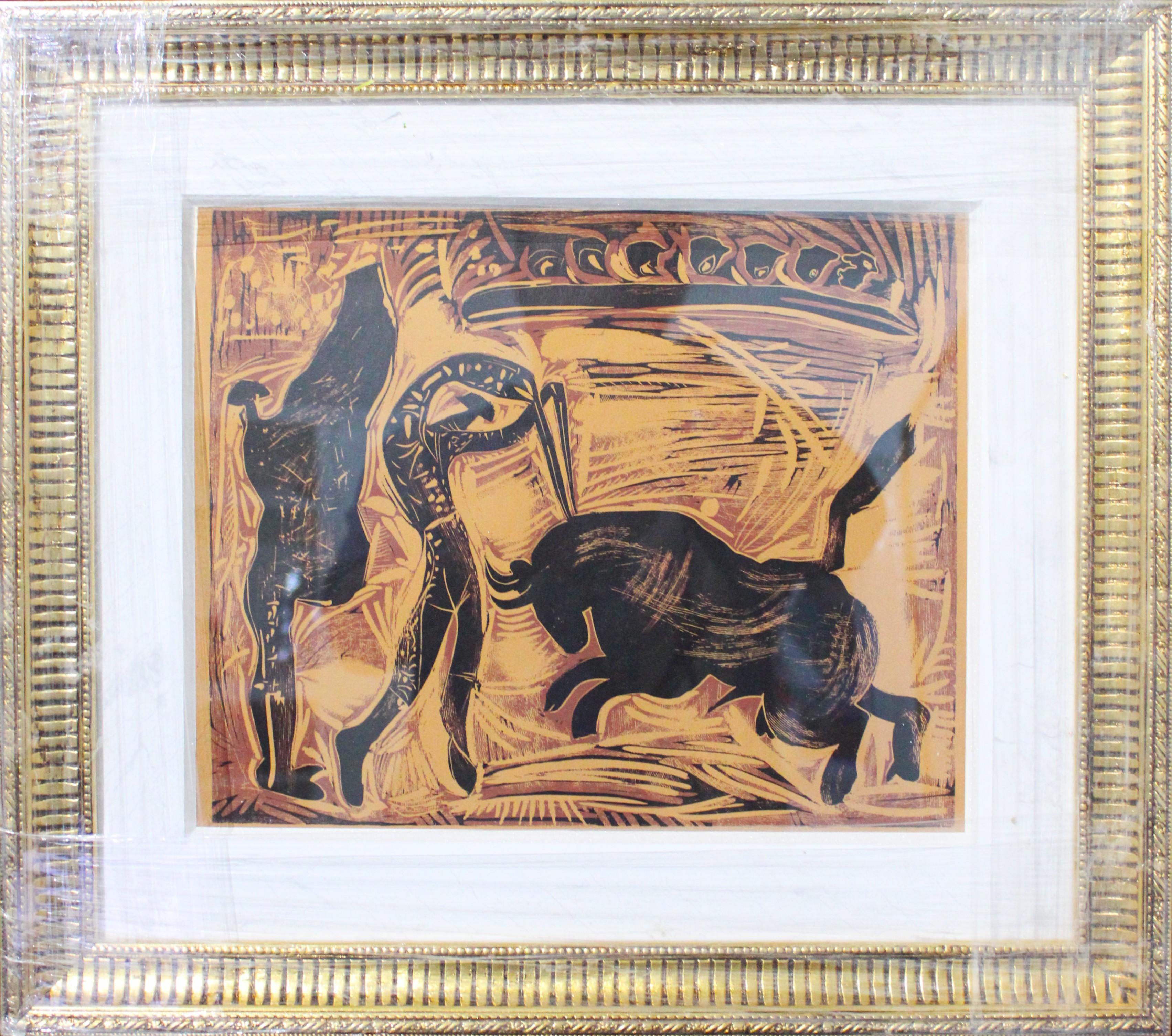 Pablo Picasso Abstract Painting - Picasso "Linoleum Cuts" Framed