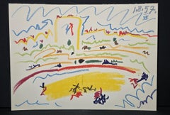 Fotolitografía Picasso "Toros y Toreros
