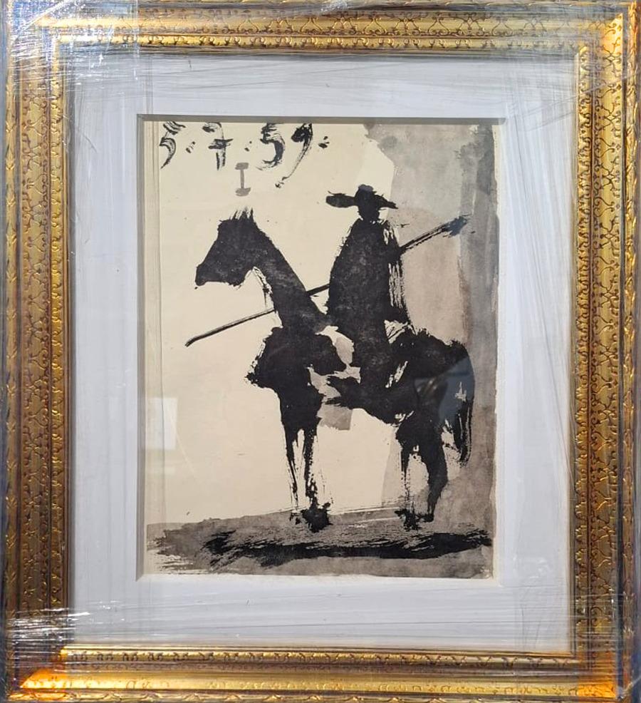 Abstract Painting de Pablo Picasso - Fotolitografía Picasso "Toros y Toreros