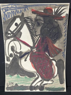 Fotolitografía Picasso "Toros y Toreros