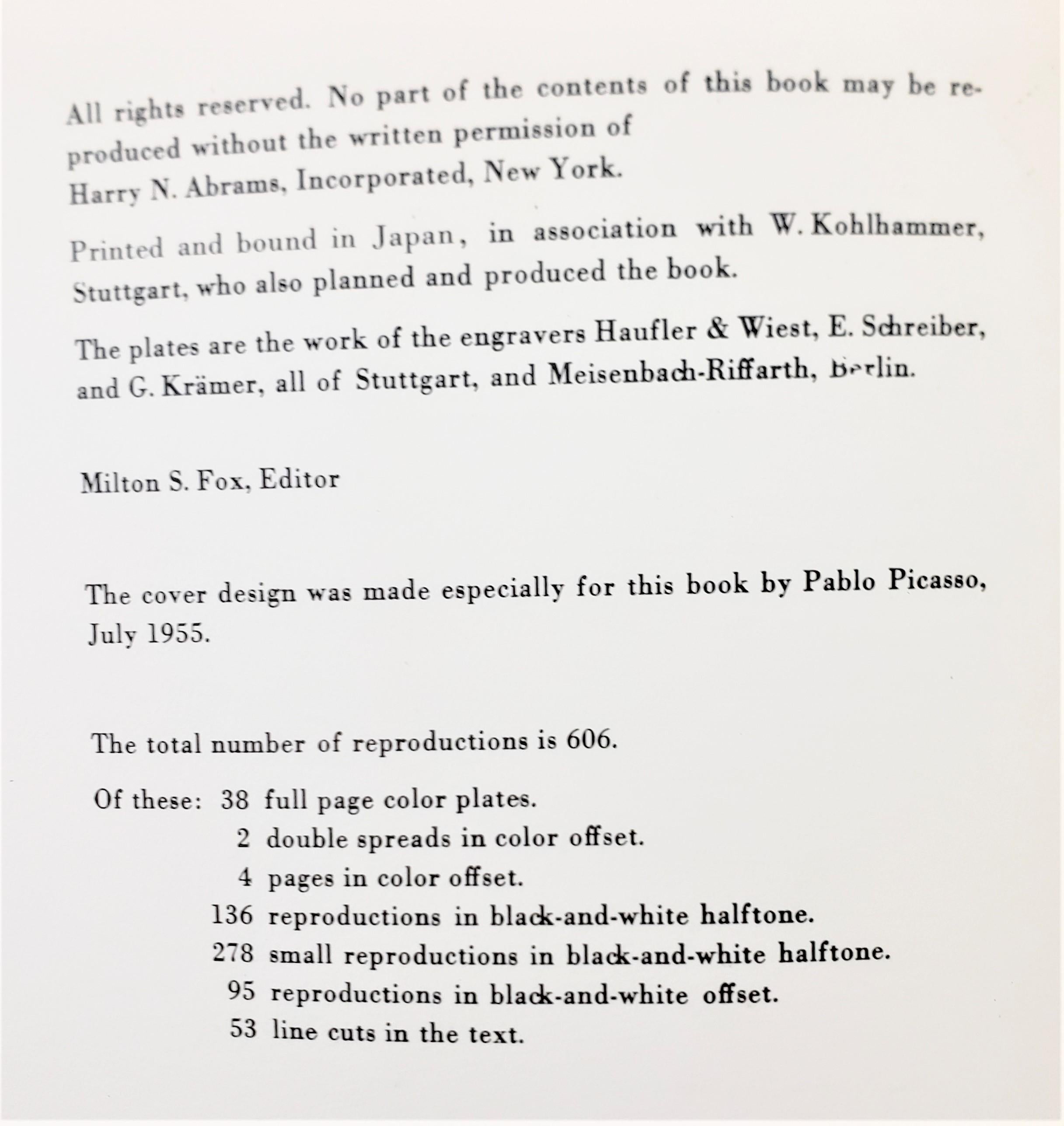 Pablo Picasso Paris 1955 1st Edition by Boeck & Sabart Collectible Art Book 2