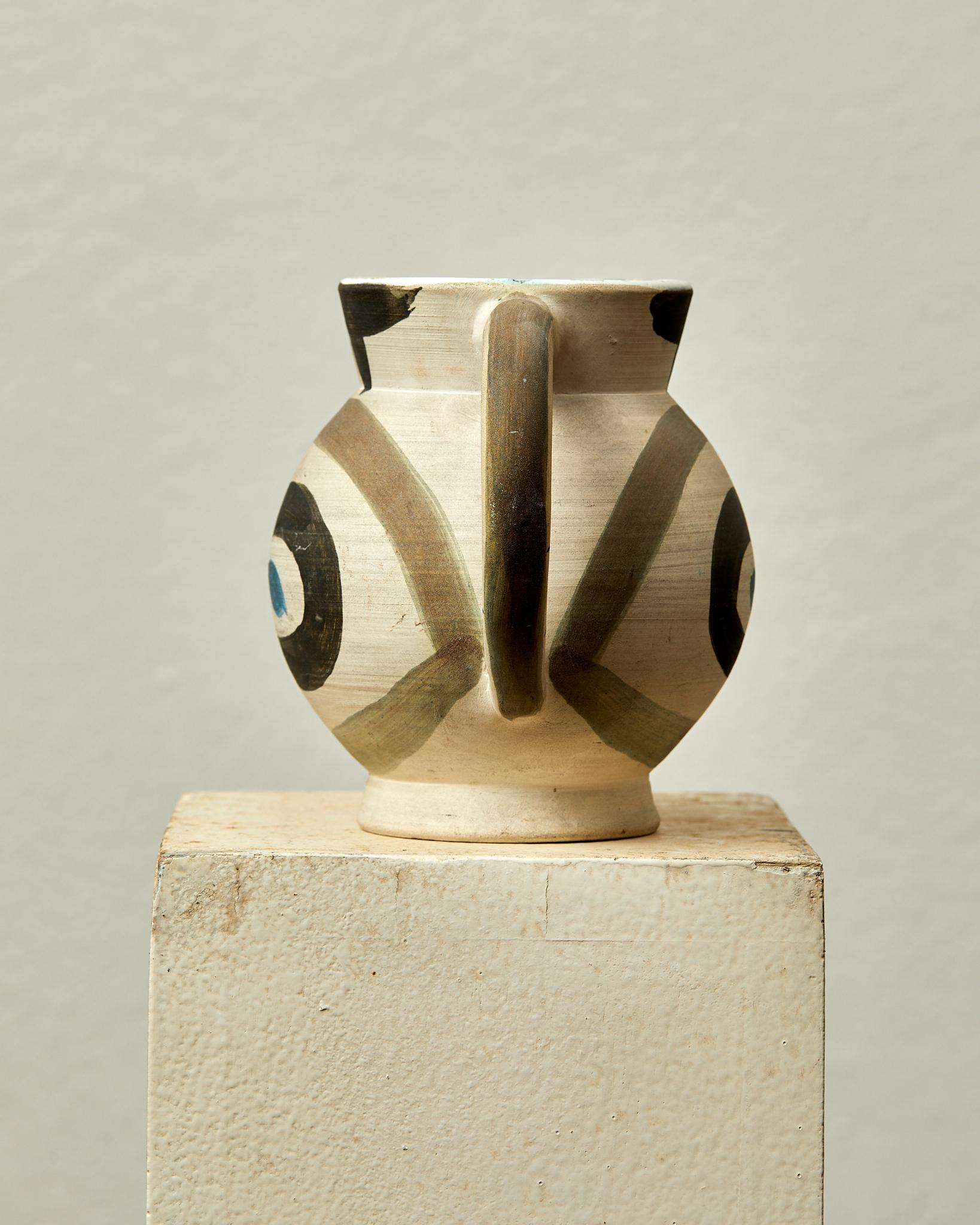 Modern Pablo Picasso, Petite chouette, Pichet tourné, 1949, Edition Picasso, Madoura.