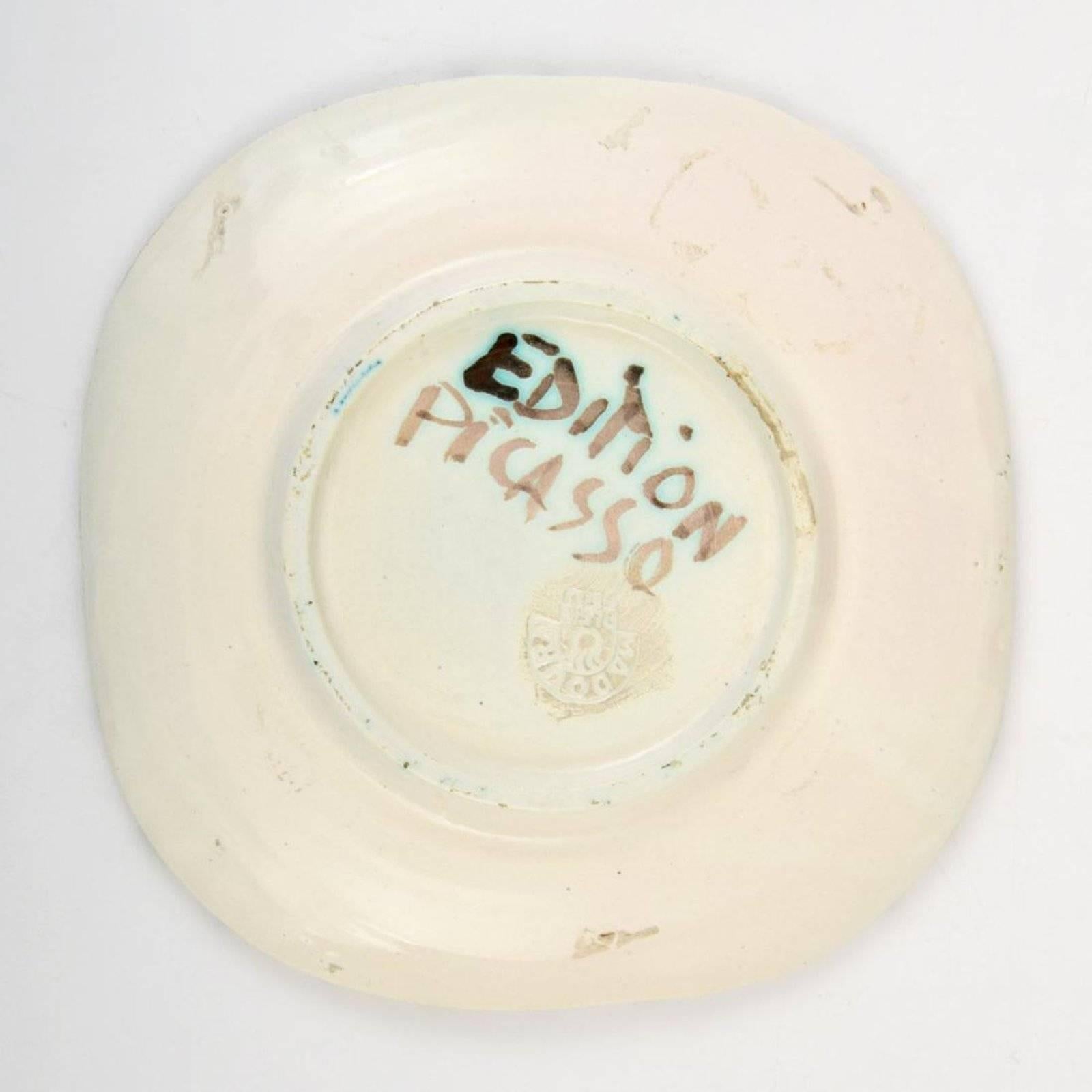 Pablo Picasso Picador Plate 'A.R. 160' In Good Condition For Sale In West Palm Beach, FL