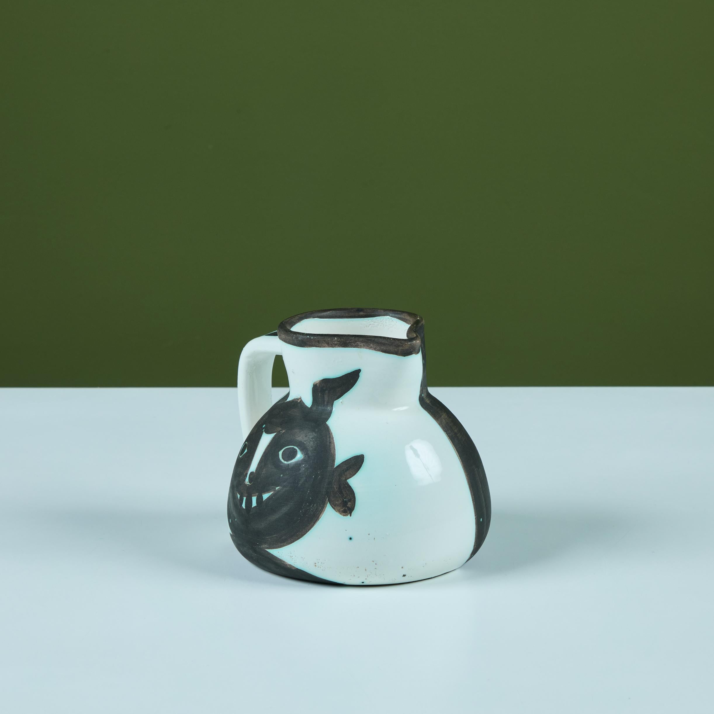 20th Century Pablo Picasso Pichet Têtes Pitcher For Sale