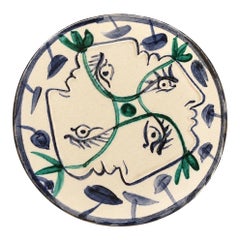 Pablo Picasso - plate "Quatre profils entrelacés" (A.R 86)