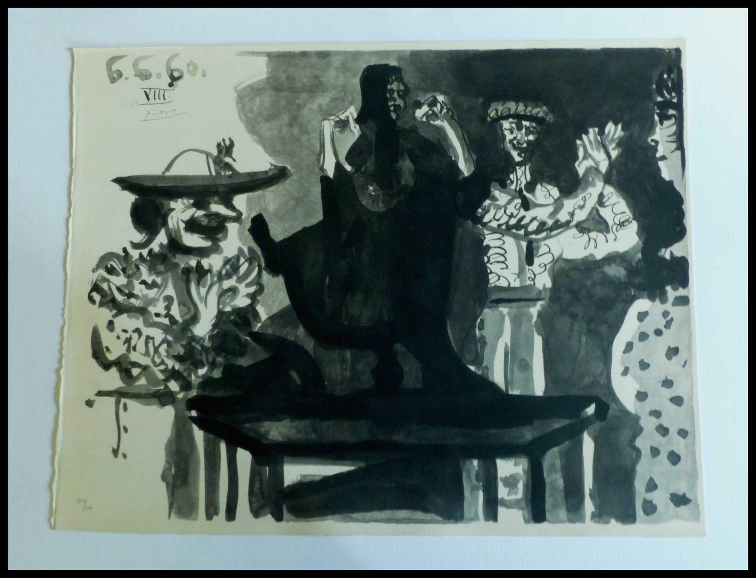 Pablo Picasso, Portfolio Complet 15 Pochoir Los Toros, 1960, Edition Limitée For Sale 5