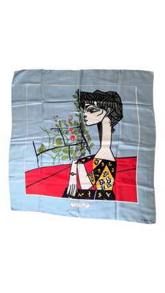 PABLO PICASSO Portrait of Mme. Z, 1943 on Silk