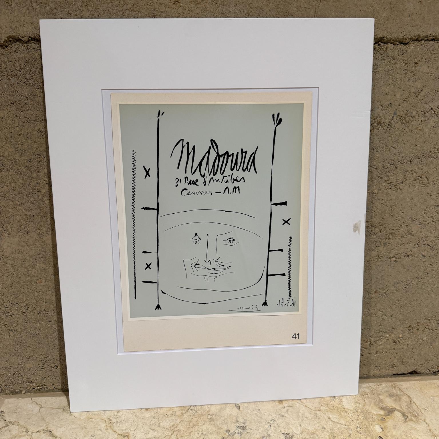 Affiche de Pablo Picasso Galerie Madoura 1961 Cannes en vente 1