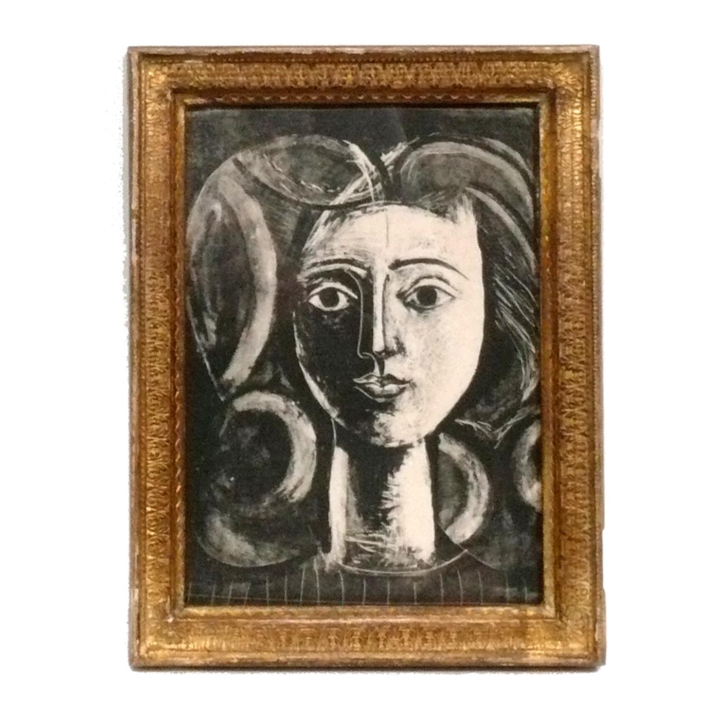 Pablo Picasso Prints in Vintage Gilt Frames In Good Condition For Sale In Atlanta, GA