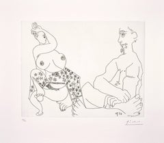 11 mai 1970 II - Etching by Pablo Picasso - 1970 