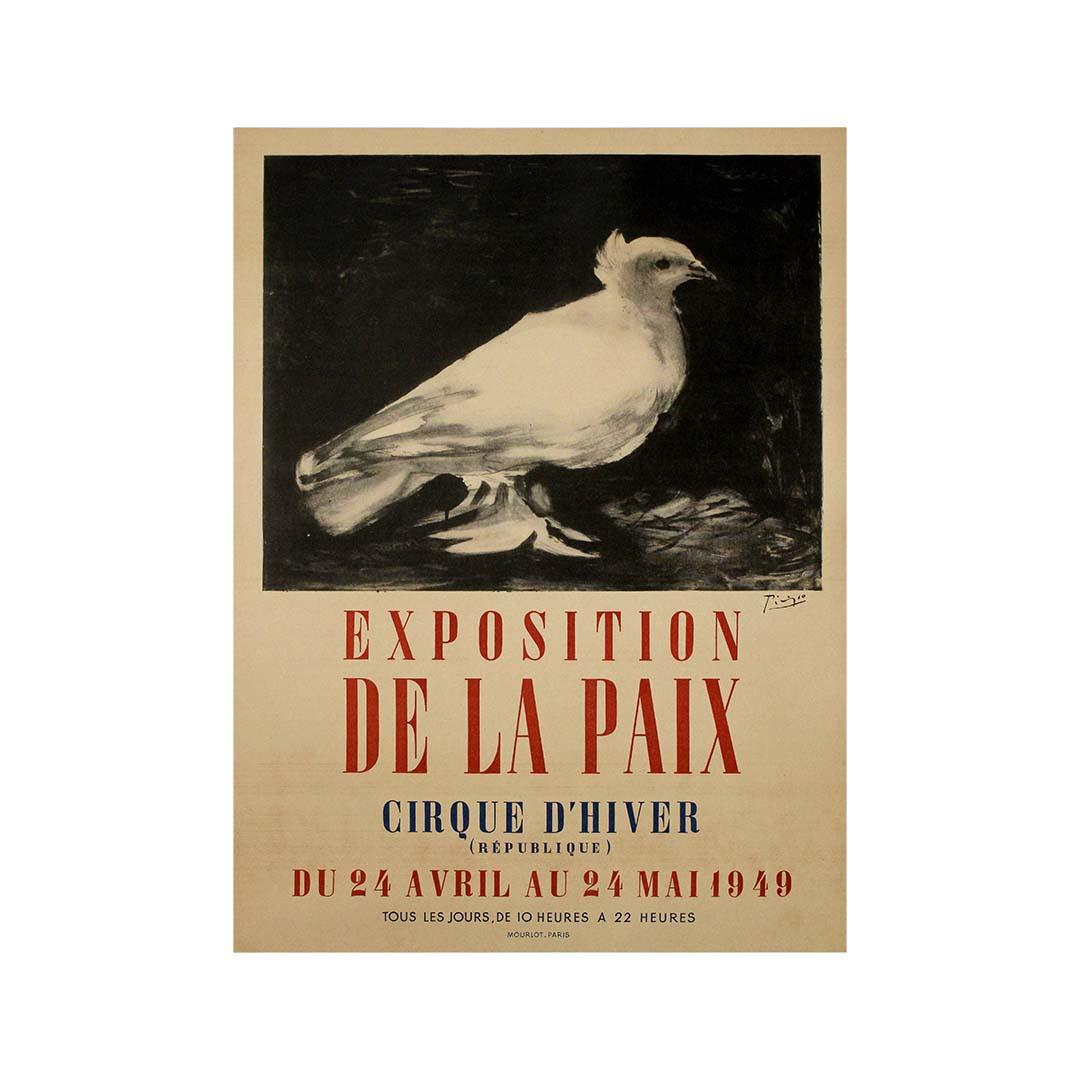 1949 Manifesto originale per la mostra sulla pace di Pablo Picasso in vendita 3