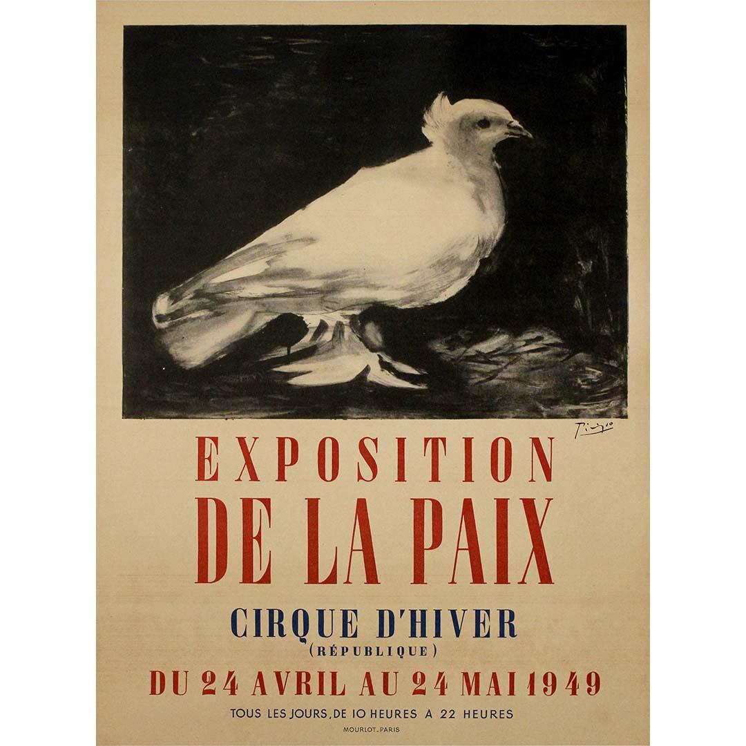 Il manifesto originale di Pablo Picasso del 1949, creato per l'Exposition de la Paix (Esposizione della Pace), è un simbolo magistrale e toccante di speranza e unità all'indomani della Seconda Guerra Mondiale. Progettato per promuovere la mostra,