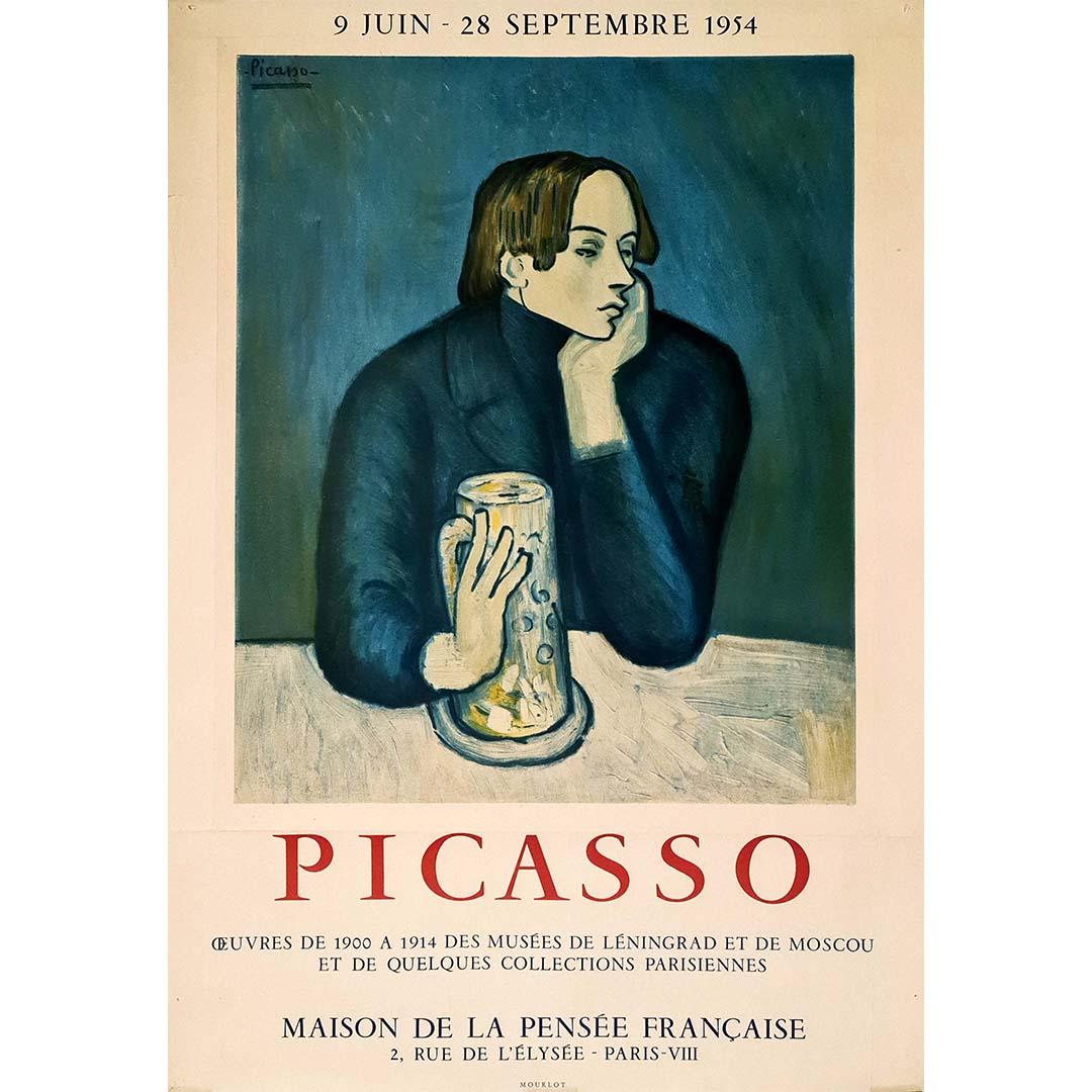 1954 Poster for the Maison de la pensée française by Pablo Picasso For Sale 1
