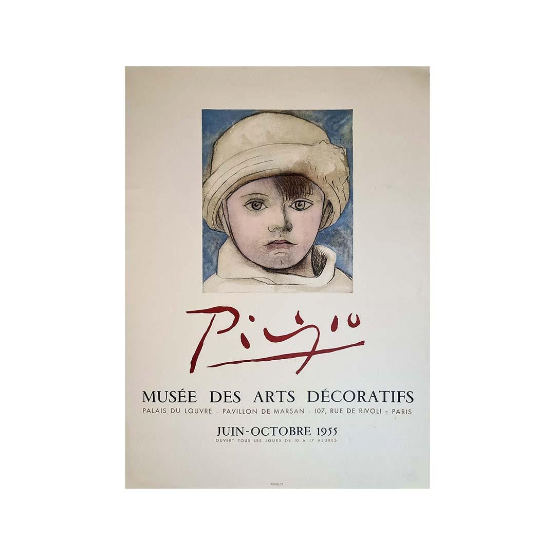 1955 Poster for an exhibition at the Musée des Arts Décoratifs - Print by Pablo Picasso