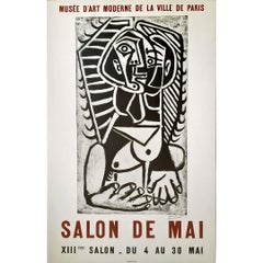 1956 wurde das Plakat für den XIIIème Salon de Mai von Pablo Picasso entworfen