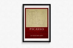 1958 exhibition poster for "Mes Dessins d'Antibes" Pablo Picasso