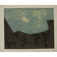 1959 linogravure by Pablo Picasso : Bacchanale